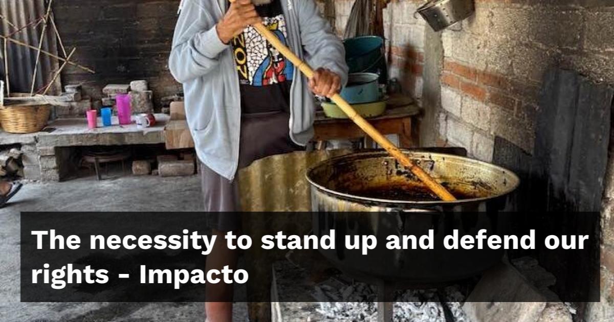 The necessity to stand up and defend our rights - Impacto