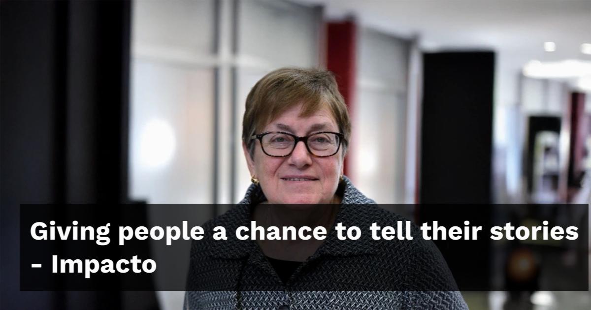 Giving people a chance to tell their stories