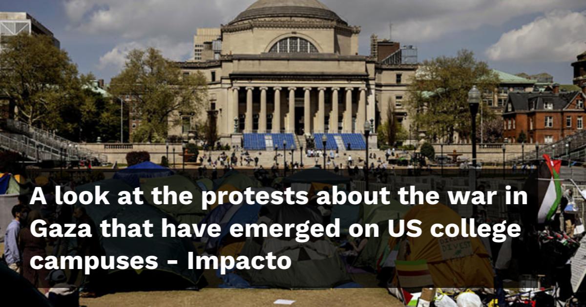 A look at the protests about the war in Gaza that have emerged on US ...