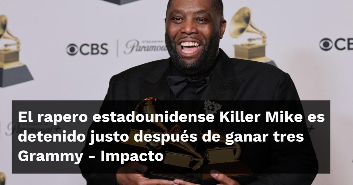 El rapero estadounidense Killer Mike es detenido justo después de ganar ...
