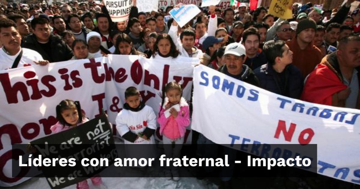 Líderes con amor fraternal organizaron el primer "Un Día sin ...