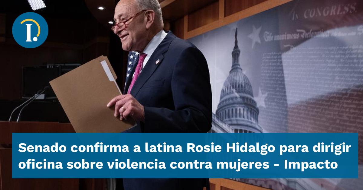 Senado confirma a latina Rosie Hidalgo para dirigir oficina sobre