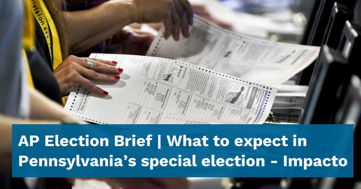 AP Election Brief | What to expect in Pennsylvania's special election ...