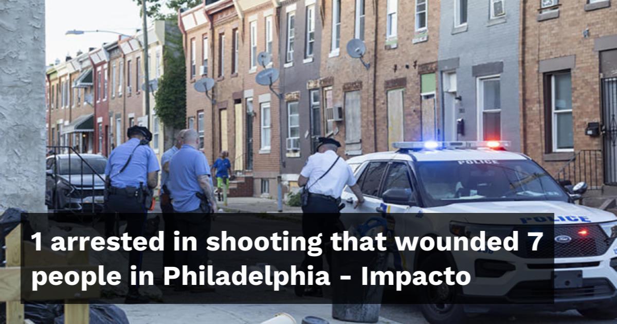 1 arrested in shooting that wounded 7 people in Philadelphia