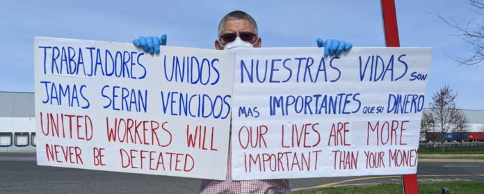 denunciaB&N action picture de Trabajadores de hacen llamado a gobernador Murphy