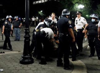 Al menos 345 detenidos y 33 policías heridos en las protestas de Nueva York