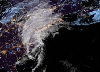 Isaías, de nuevo tormenta, se acerca a Virginia con viento y lluvia