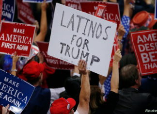Votantes latinos por Trump ayudaron a mantener reñida la elección