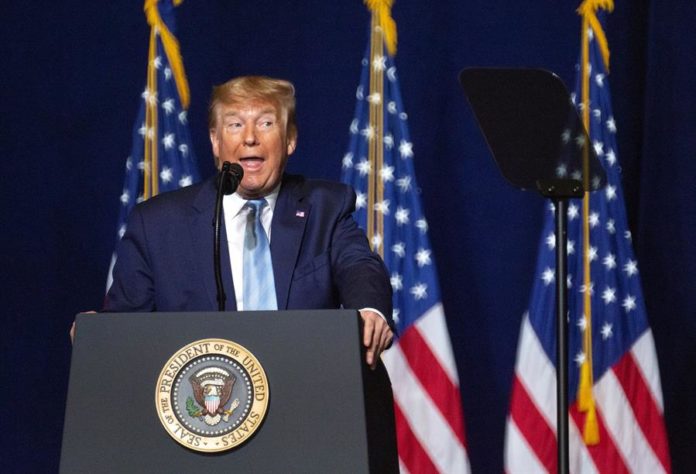 El presidente saliente de EEUU Donald J. Trump