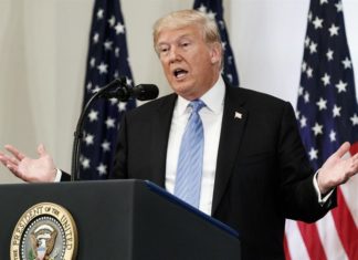 Trump basa su defensa en la libre expresión sin olvidar el «fraude» electoral