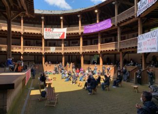 El «Globe», el teatro de Roma ocupado por los artistas para exigir ayuda