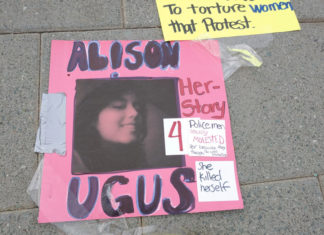 Durante las protestas en Colombia