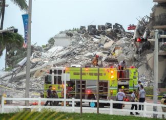 Hay 51 desaparecidos tras el derrumbe en Miami Beach, según un canal de TV
