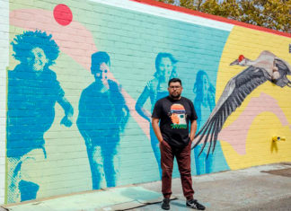 Dos artistas latinos luchan con sus murales para erradicar el hambre infantil