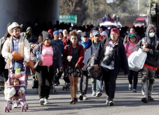 La caravana migrante emprende su último tramo hacia la Ciudad de México