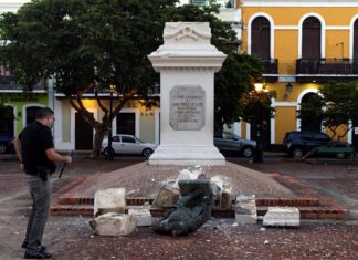 La estatua de Ponce de León derribada en Puerto Rico volverá a colocarse en horas