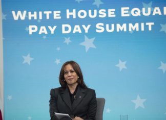 Kamala Harris denuncia la brecha salarial como un «impuesto» para las mujeres