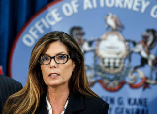 Former state AG back in jail for alleged probation violation