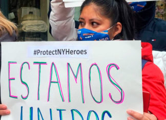 Trabajadores de edificios de viviendas en Nueva York apoyan una huelga