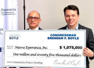 Esperanza Awarded over $1 million in Community Project Funding from Congressman Brendan Boyle