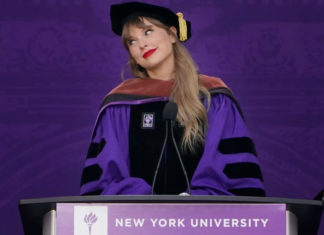 Taylor Swift recibe doctorado honorario de NYU