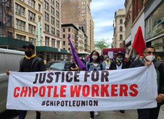 Trabajadores reclaman a Chipotle contratos más largos para poder subsistir