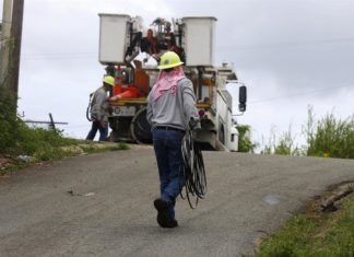 Puerto Rico espera 107 millones para restaurar 15 proyectos de red eléctrica