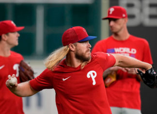 Phillies set to host Houston with World Series tied at 1-all