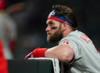 Phillies’ bats go quiet as Braves even NLDS at 1 game apiece