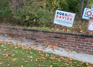 Sitios para el reciclaje de letreros de Campaña en Montco