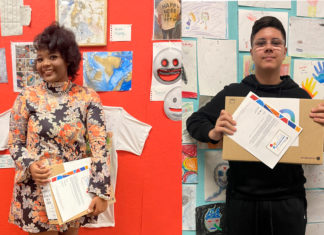 ECCS Students Receive Laptops from Taller