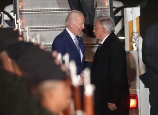Biden llega a México para la cumbre con López Obrador y Trudeau