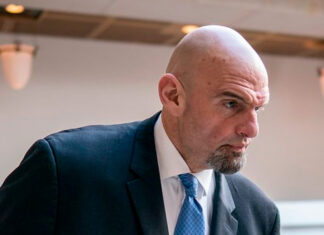 Fetterman says he’s back home after a fall put the Pennsylvania senator in the hospital