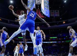 Harden, Embiid, Harris rally 76ers past Grizzlies 110-105