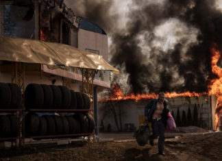 Impactantes imágenes retratan un año de guerra en Ucrania