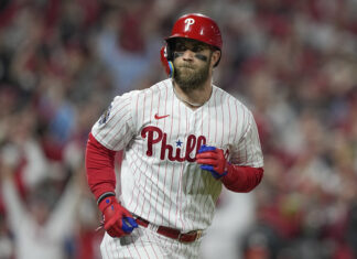 Filis colocan a Harper en lista de lesionados a 10 días