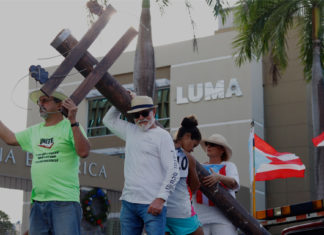Cientos de personas protestan contra aumento de factura de luz