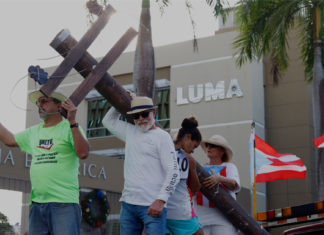 Cientos de personas protestan contra aumento de factura de luz en Puerto Rico
