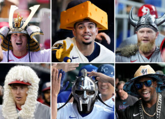 From swords to fishing lures to «sprinklers,» MLB celebrations have become full-scale productions