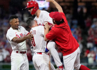 Phillies beat the Giants 4-3 to increase cushion in NL wild-card race