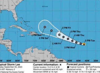 Se forma tormenta tropical Lee en el Atlántico; se prevé que avance hacia el Caribe como huracán