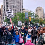 Mientras unos protestaban pacíficamente pidiendo justicia para “Junito” otros oportunistas no relacionados saqueaban