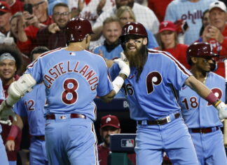 El cubano Castellanos, primero en la MLB con dos jonrones en partidos consecutivos en postemporada