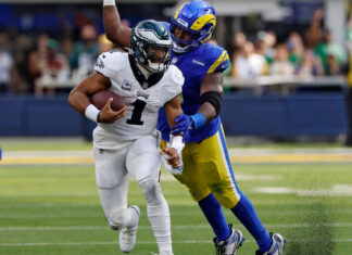 Jalen Hurts vuelve a su forma más explosiva en la victoria ante los Rams