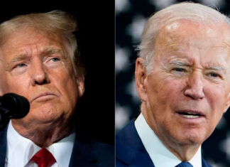 Encuesta muestra a Biden a la zaga de Trump en cinco estados clave