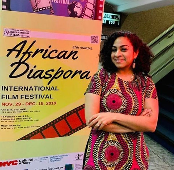 Gabriela Watson-Burkett at the 27th Annual African Diaspora International Film Festival (Photo: Gabriela Watson-Burkett)