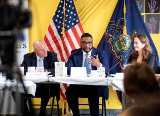 In scranton, Lt. gov. Austin Davis Brings together elected leaders, law enforcement and victim service providers to discuss how state investments will fight the epidemic of gun violence gov. Austin Davis