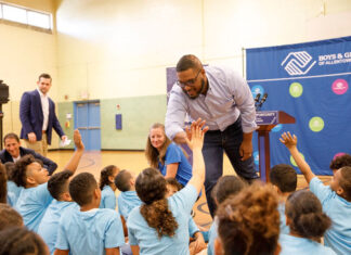 Lt. Gov. Austin Davis visits Boys & Girls club of allentown to celebrate bipartisan state budget win for millions in afterschool funding Austin Davis