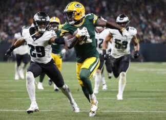 34-29. Los Eagles y Barkley tumban a Packers en el primer partido de la NFL en Sudamérica Eagles