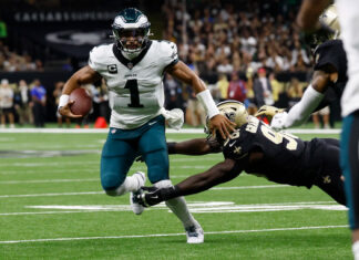 Jalen Hurts and Eagles head to Tampa Bay looking to avenge lopsided postseason loss to Buccaneers Eagles